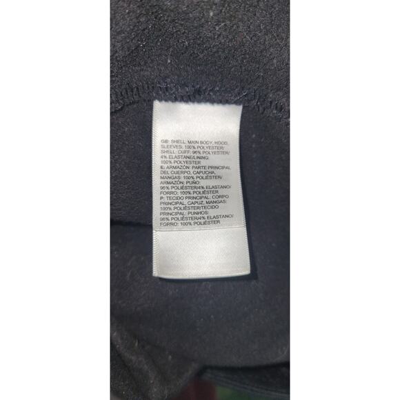 The North Face Womens Medium Black Diamond Quilt Pattern Hooded Snap Zip Jacket - Picture 10 of 10
